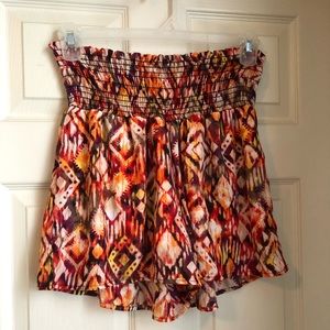 Fun summer print boho shorts